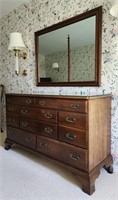 Statton Trutype Dresser, Cherry Wood, 8-Drawer w/
