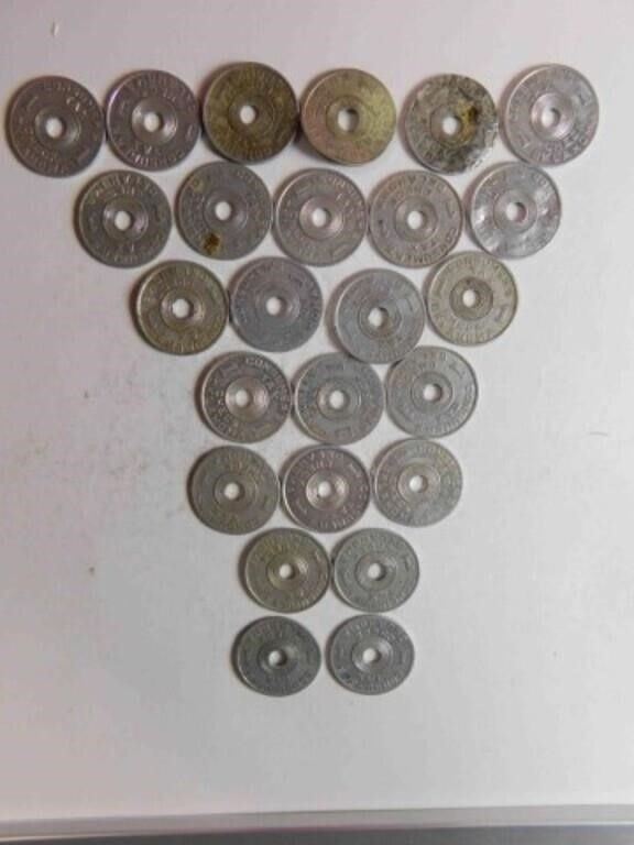 25 aluminum Oklahoma sales tax token