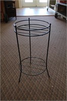Metal plant stand, 11.75 X 23"H