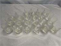 22 MEXICANA  AIRLINE COCKTAIL GLASSES