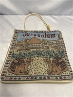 VINTAGE 1960s JERUSALEM TOTE BAG 14 INCHES