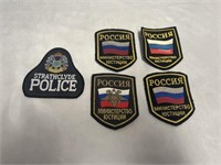 RUSSIAN ARMY AND SCOTTISH POLICE PATCHES