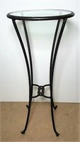 Metal Knot Table/Pedestal & Glass Top