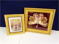 (2) Ornate, Gold Framed Wall Art Prints