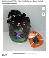 $66.00 3-PK Squishmallows 5” Cleo Witch Cat