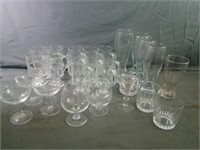 Large Assortment of Mostly Bar Style Glassware