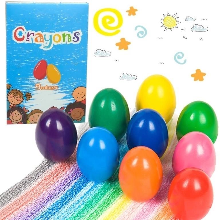 A3635  Adofi Easter Egg Crayon 9 Colors Non-Toxi
