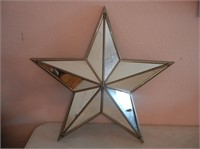 22" Wide Mirrored Star Wall Decor