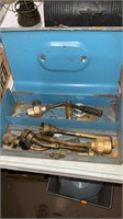 Metal toolbox with torch heads
