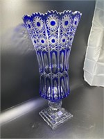 17 inch blue vase