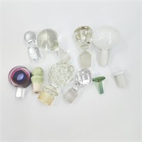 Lot of Vintage Glass Decanter Stoppers