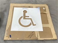 Reusable Handicap stencil