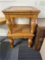 PAIR OF WOOD  END TABLES