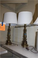 Two VTG Brass lamps