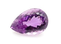 Loose pear cut amethyst