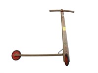 Painted child’s scooter