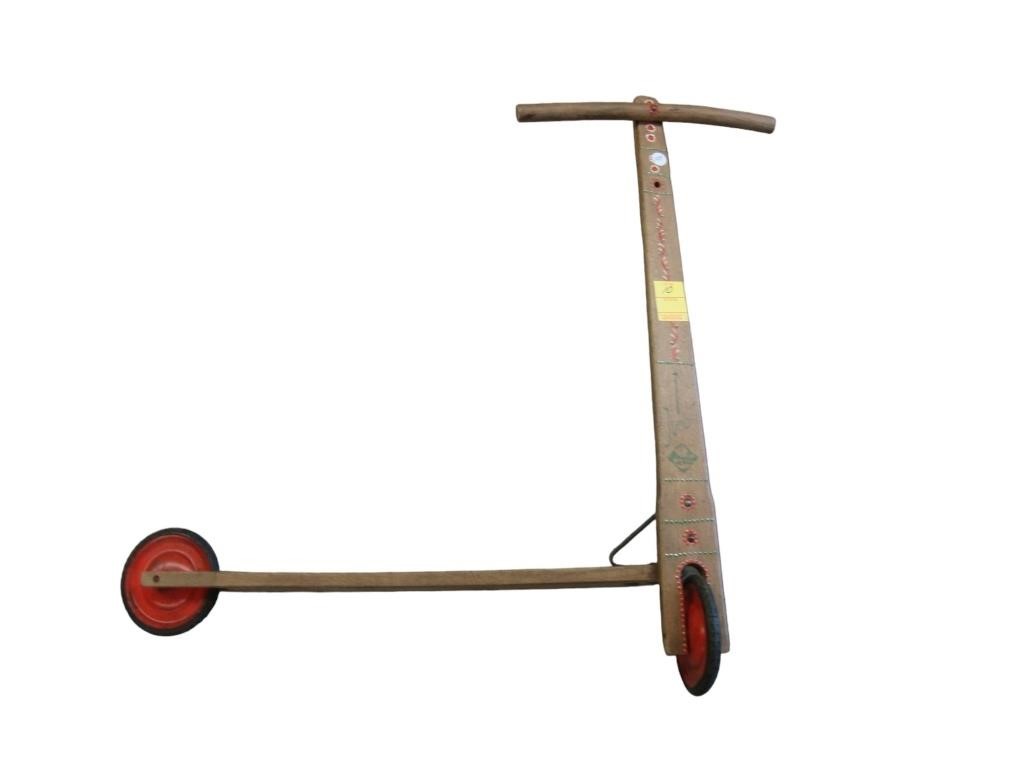 Painted child’s scooter