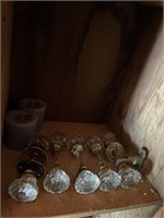 Glass door knobs