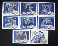 Eight "They Drive by Night" lobby cards