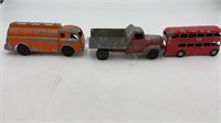 Vintage toys (Hubley Gulf truck, Tootsie dump