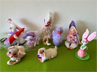 Annalee Easter Dolls, 8 Total, 1985, 1992, 2017 ++