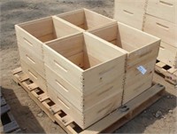 (12) Medium Super Wood Bee Hive Boxes, Approx
