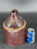 E L ANDERSON SCRATCH WHISKEY JUG STONEWARE