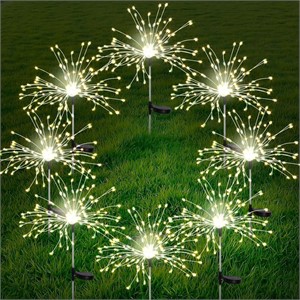NEW $60 8PK Outdoor Solar Firework Lights