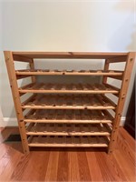 Wooden wine rack