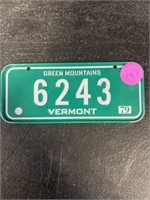 1979 VERMONT BICYCLE LICENSE PLATE