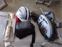 Misc tools, knee pads, saws and more