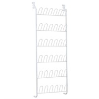 $41  White Metal Hanging Shoe Organizer, 18-Pair