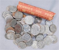 (3) Rolls of Steel Pennies.