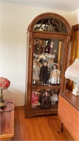 84"x35"x14" side opening curio/display cabinet