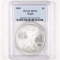 2009 Silver Eagle PCGS MS70