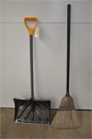 Ames snow shovel & broom