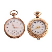 A Pair of Lady's Swiss Pocket Watches