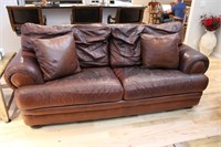 Full grain leather couch