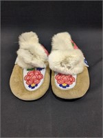 Hand Beaded Moccasins adult size