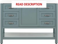 Woodcrafters Eaton Vanity  48.25 W  Sage/White