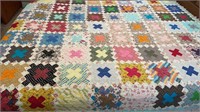 Vintage- Handmade quilt - 80 x 84 inches