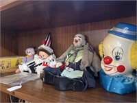 Clown Dolls with Marionette