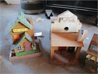 Lot (7) Birdhouses & Feeders