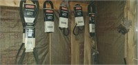Assorted automotive belts