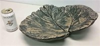 Large Rhubarb Leaf Print Bowl