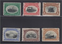 US Stamps #294-299 Mint (#294 Mint No Gum and rest