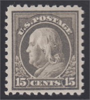 US Stamps #437 Mint LH 1913-1915 Perf 10 Franklin