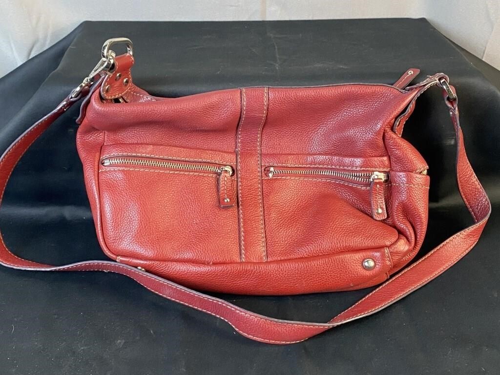 Red Tignanello Purse With Kenneth Cole Wallet