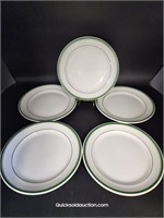 5 Bristol Vitrite Plates-Pountney & Co. Ltd. Engla