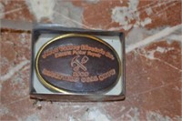 Abbs Valley Electric Co Leather Belt Buckle
